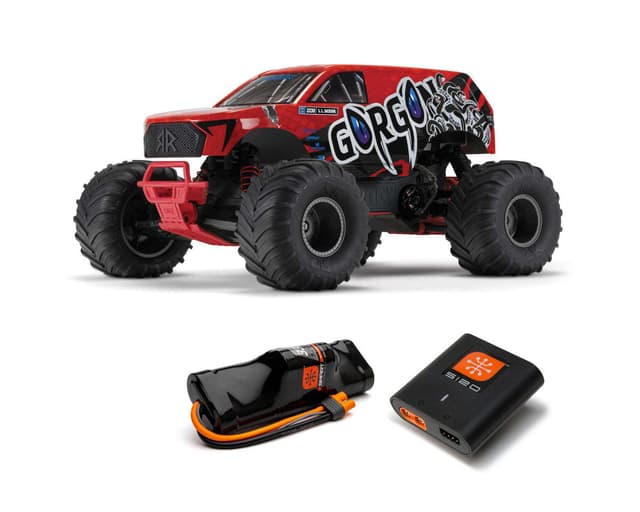 Arrma Gorgon 4X2 MEGA 550 Brushed 1/10 Monster Truck RTR w/SLT2 2.4GHz Radio, Battery & Charge