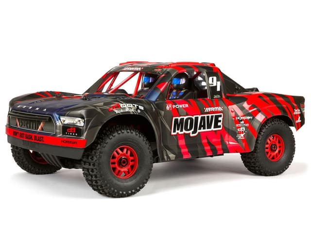 Arrma Mojave 6S BLX Brushless RTR 1/7 4WD RTR Desert Racer (Red/Black) w/SLT3 2.4GHz Radio