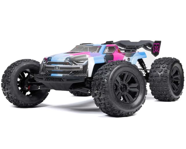Arrma Kraton 6S BLX RTR 1/8 4WD Brushless Monster Truck (Blue/Pink) w/SLT3 2.4GHz Radio