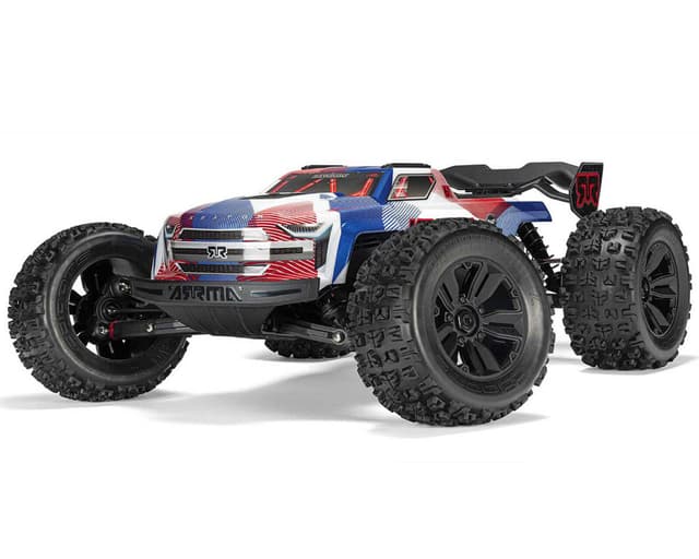 Arrma Kraton 6S BLX RTR 1/8 4WD Brushless Speed Truck (Blue/Red) w/SLT3 2.4GHz Radio