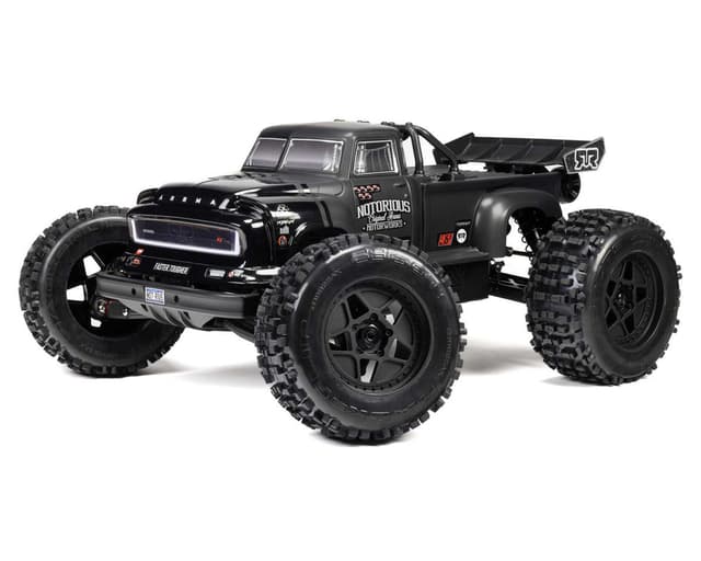 Arrma Notorious 6S BLX Brushless RTR 1/8 Monster Stunt Truck (Black) w/SLT3 2.4GHz Radio
