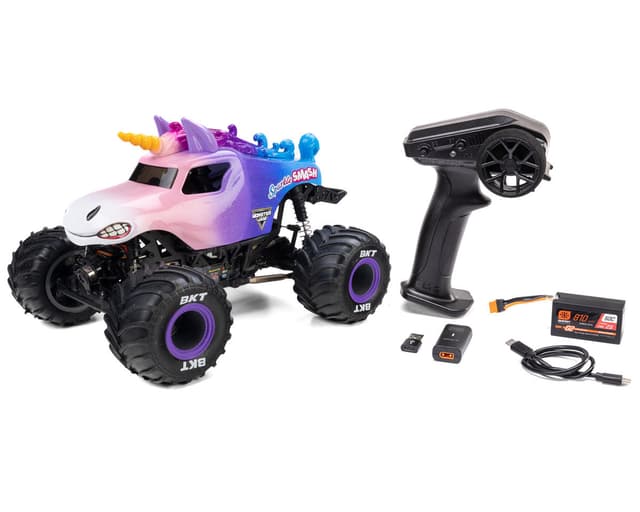Losi 1/18 Mini LMT 4x4 Brushed RTR Monster Truck w/SLT2 2.4GHz Radio, Battery & Char