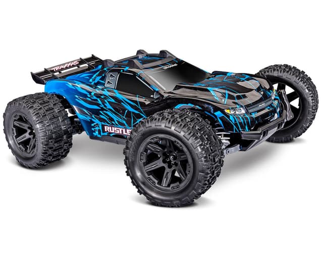Traxxas Rustler(R) 4x4 VX3 1/10 RTR 4WD Brushless Stadium Truck (Blue) w/VX3 ESC, TQi Sport 2.4GHz Ra
