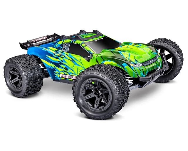 Traxxas Rustler(R) 4x4 VX3 1/10 RTR 4WD Brushless Stadium Truck (Green) w/VX3 ESC, TQi Sport 2.4GHz R